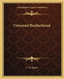 Couverture_Universal Brotherhood