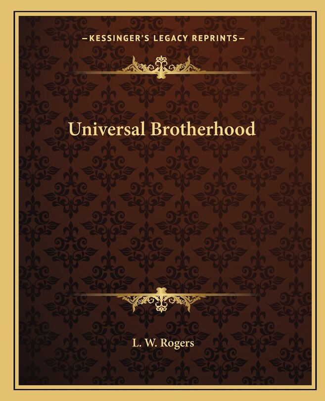 Couverture_Universal Brotherhood