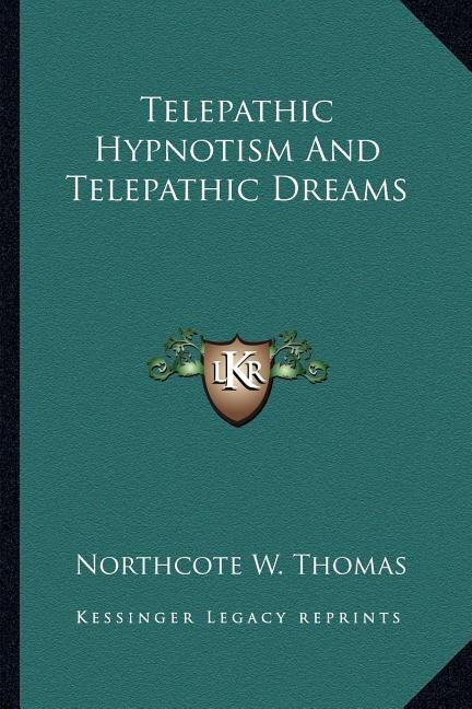 Front cover_Telepathic Hypnotism and Telepathic Dreams