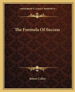 Front cover_The Formula of Success