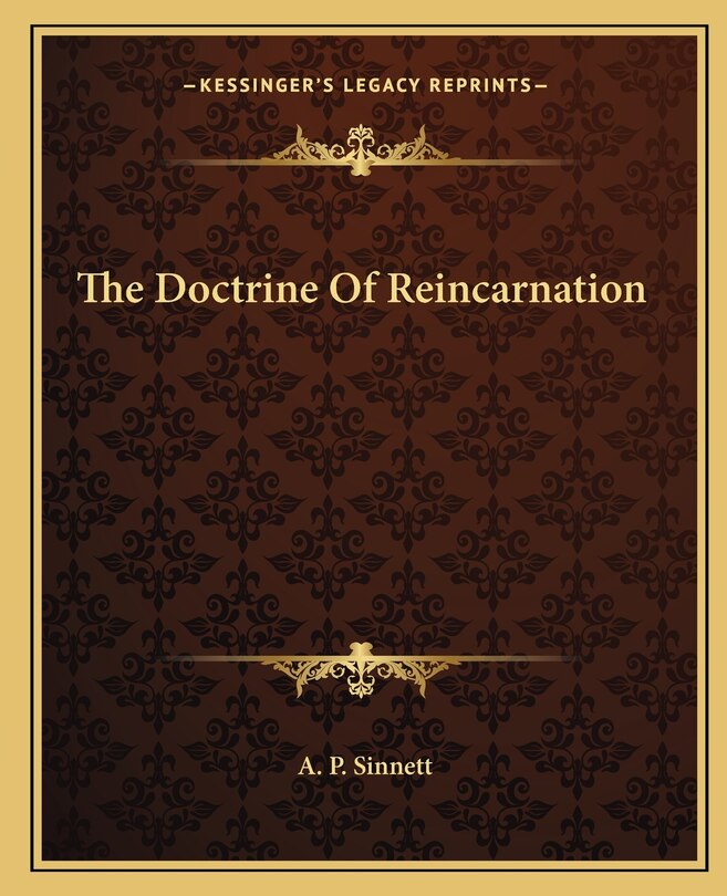 Front cover_The Doctrine Of Reincarnation