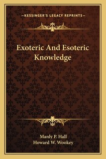 Couverture_Exoteric and Esoteric Knowledge