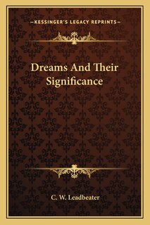 Front cover_Dreams And Their Significance