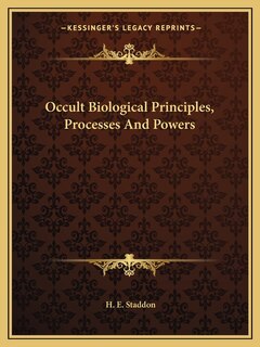 Front cover_Occult Biological Principles, Processes And Powers