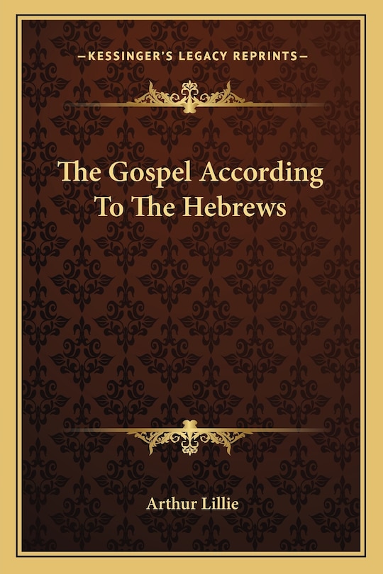 Front cover_The Gospel According To The Hebrews