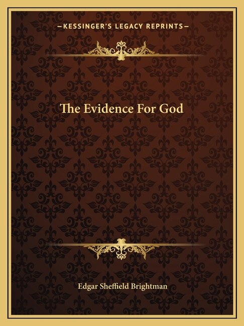 Front cover_The Evidence For God