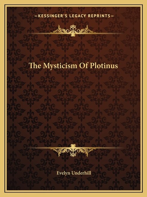 Couverture_The Mysticism of Plotinus