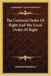 Couverture_The Universal Order Of Right And The Local Order Of Right