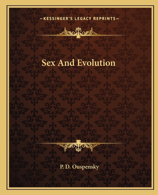 Couverture_Sex And Evolution