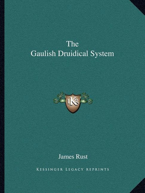 Front cover_The Gaulish Druidical System