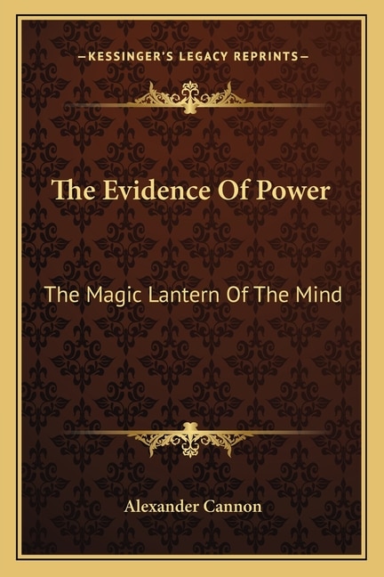 Front cover_The Evidence Of Power