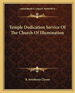 Couverture_Temple Dedication Service of the Church of Illumination
