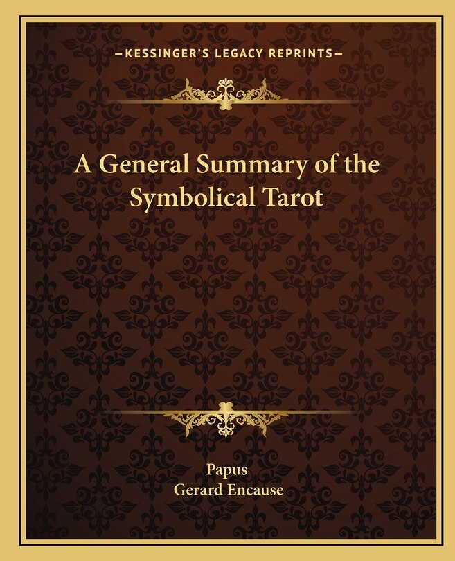 Front cover_A General Summary of the Symbolical Tarot