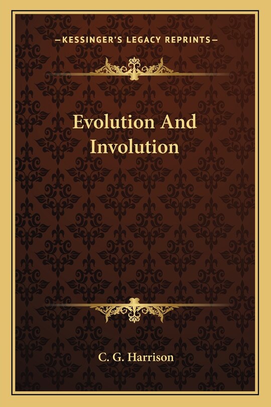 Couverture_Evolution And Involution