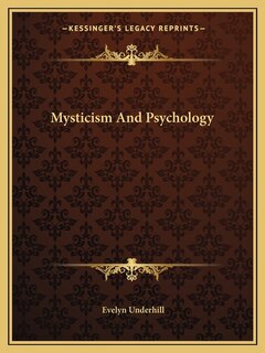 Front cover_Mysticism And Psychology