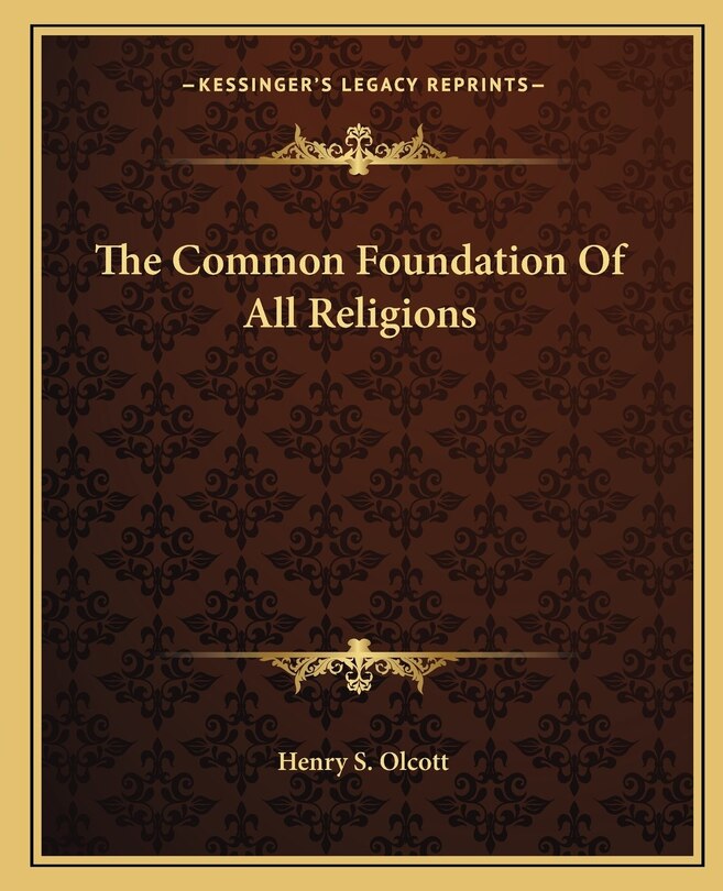Couverture_The Common Foundation Of All Religions
