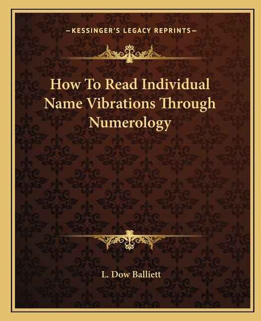 Couverture_How To Read Individual Name Vibrations Through Numerology