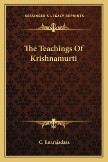 Front cover_The Teachings Of Krishnamurti