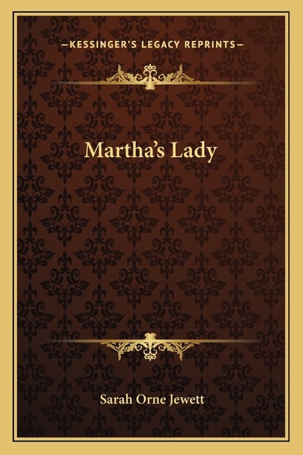 Front cover_Martha's Lady