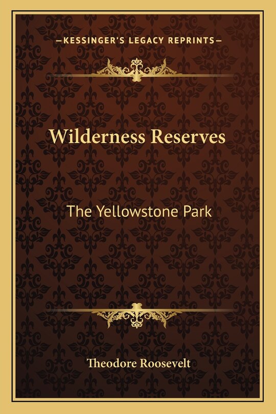 Front cover_Wilderness Reserves