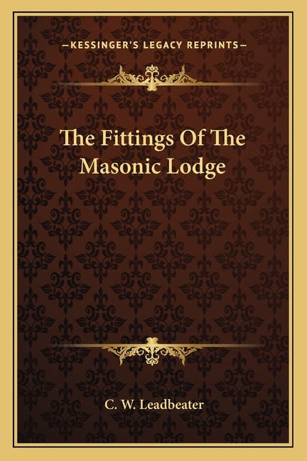 Front cover_The Fittings Of The Masonic Lodge