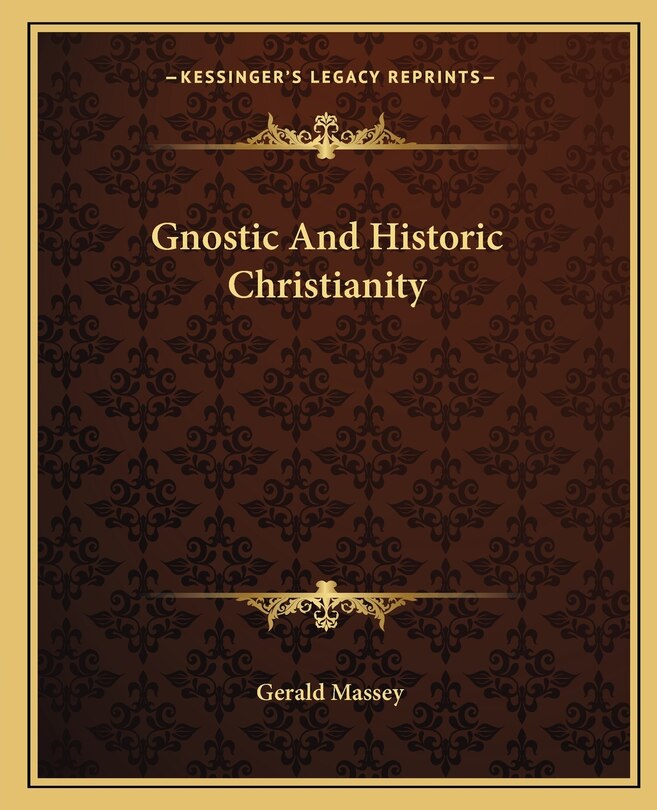 Couverture_Gnostic and Historic Christianity