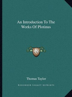Front cover_An Introduction to the Works of Plotinus