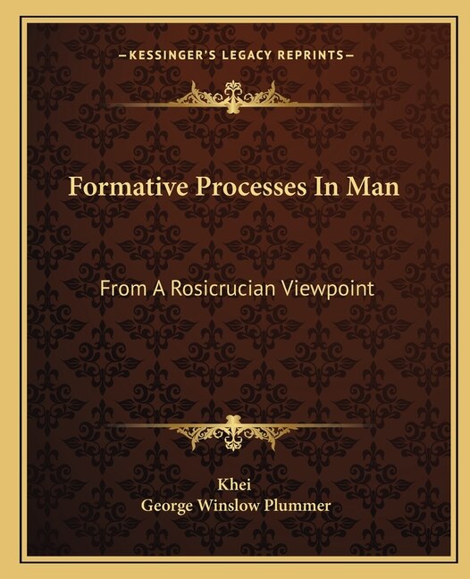 Couverture_Formative Processes In Man