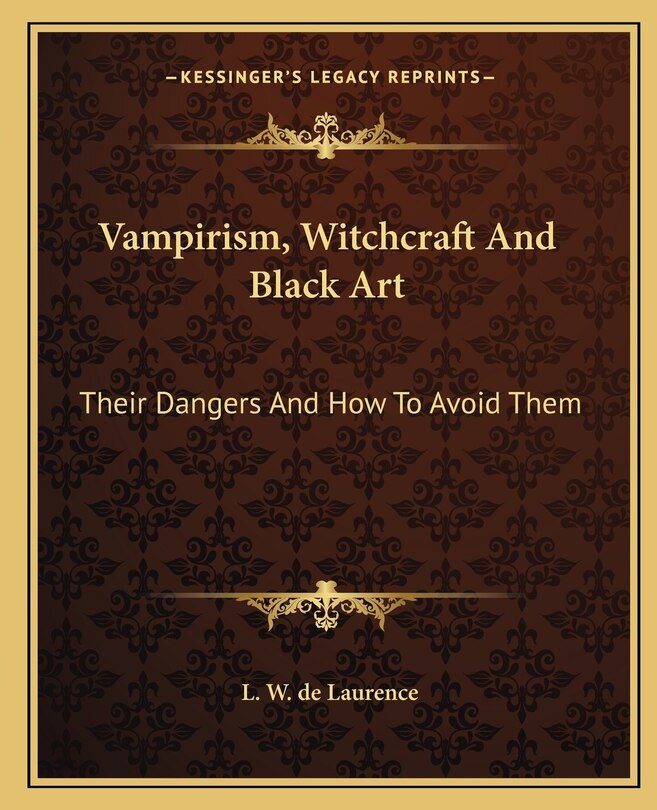 Couverture_Vampirism, Witchcraft And Black Art
