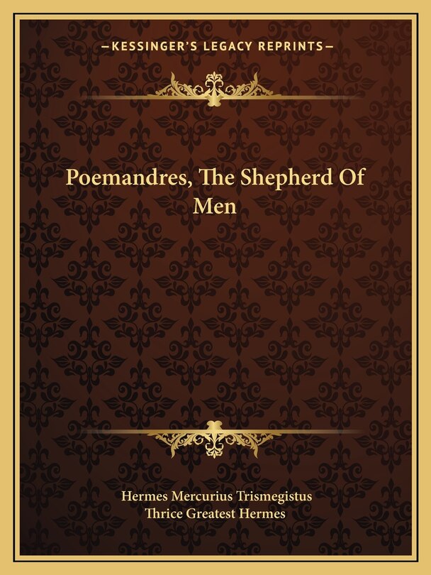 Couverture_Poemandres, The Shepherd Of Men