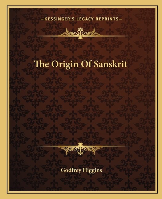 Front cover_The Origin Of Sanskrit