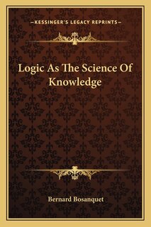 Couverture_Logic As The Science Of Knowledge