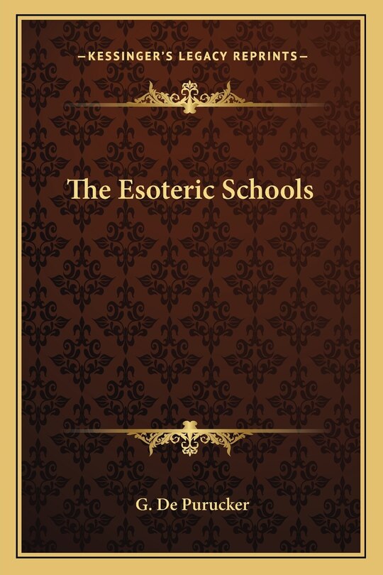 Front cover_The Esoteric Schools
