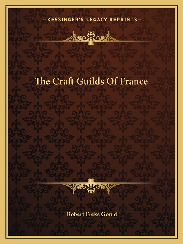 Front cover_The Craft Guilds Of France