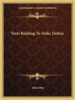 Couverture_Texts Relating To Vedic Deities