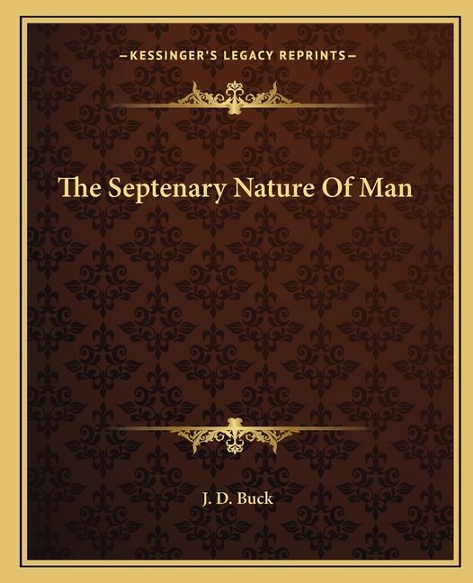 Front cover_The Septenary Nature Of Man