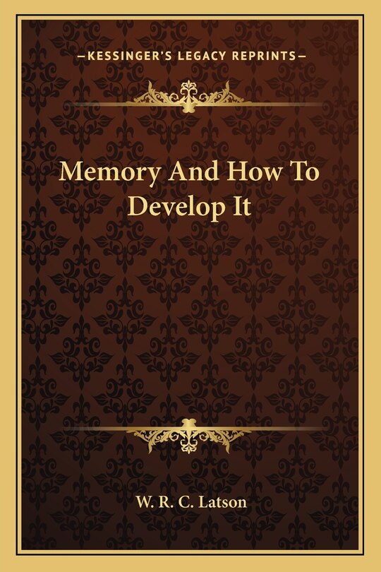 Front cover_Memory And How To Develop It