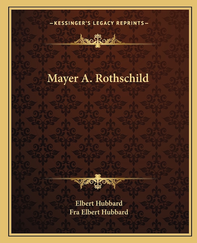Front cover_Mayer A. Rothschild