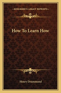 Front cover_How To Learn How