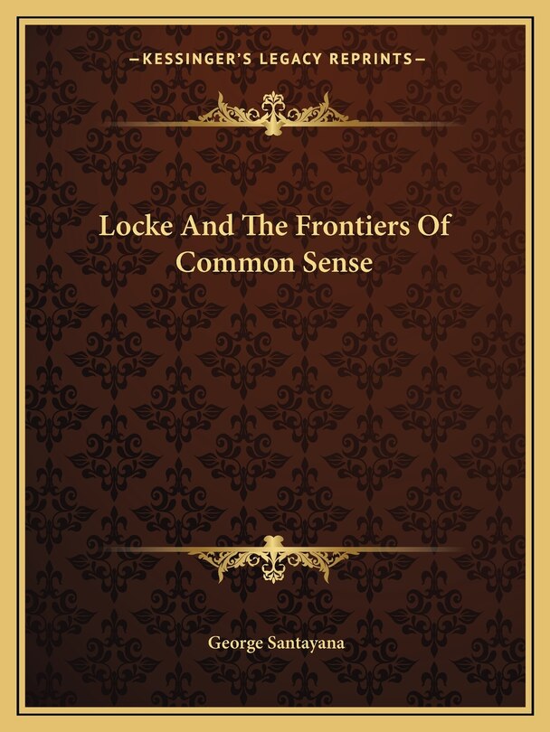 Front cover_Locke And The Frontiers Of Common Sense