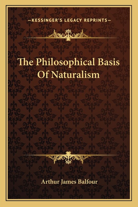 Front cover_The Philosophical Basis Of Naturalism