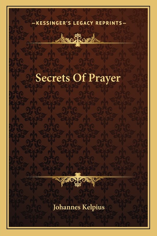 Front cover_Secrets of Prayer
