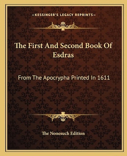 Couverture_The First and Second Book of Esdras