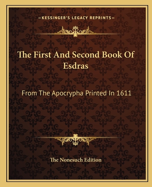 Couverture_The First and Second Book of Esdras