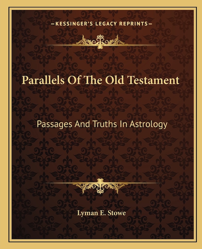 Front cover_Parallels of the Old Testament