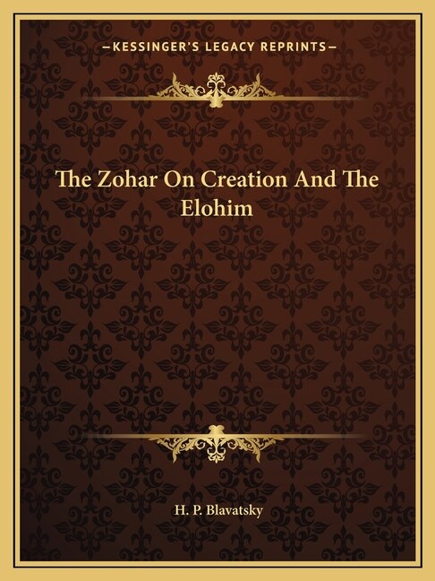 Front cover_The Zohar On Creation And The Elohim