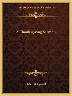 Couverture_A Thanksgiving Sermon