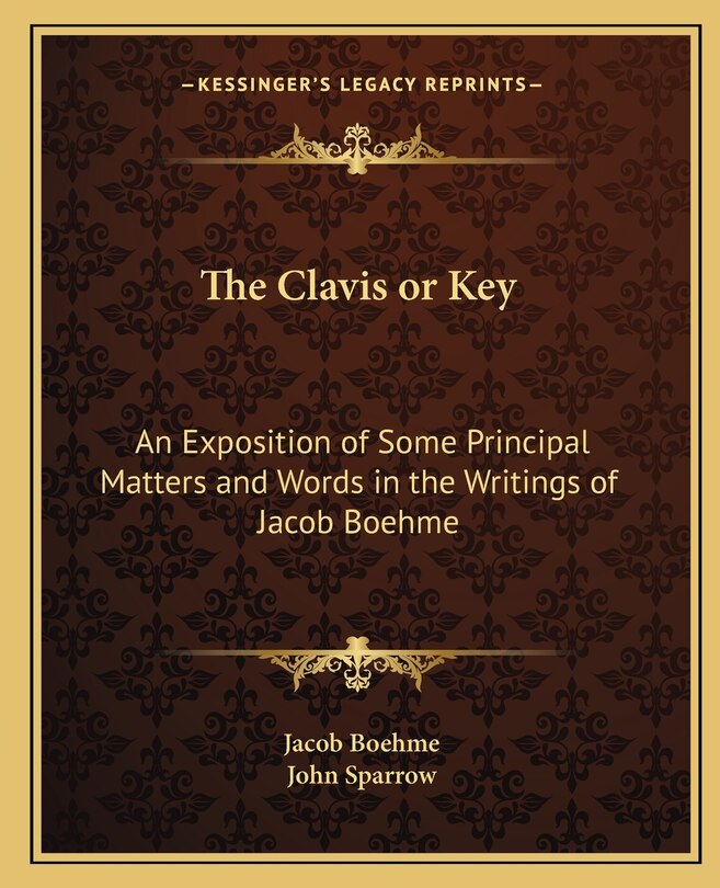 Front cover_The Clavis or Key