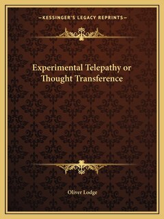 Couverture_Experimental Telepathy or Thought Transference