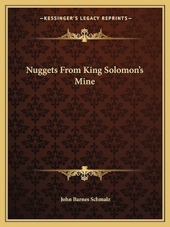 Front cover_Nuggets From King Solomon's Mine